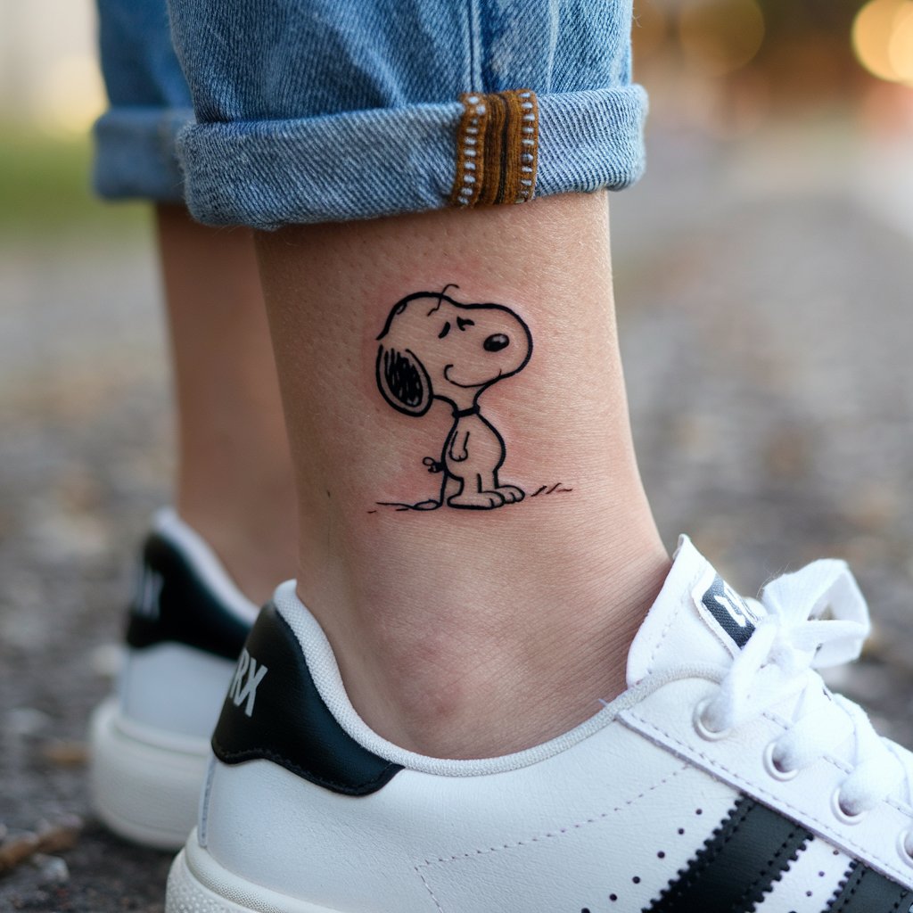 Tiny Snoopy Tattoo