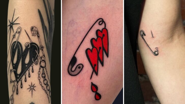 13 Powerful Safety Pin Tattoos To Showcase Your Resilience