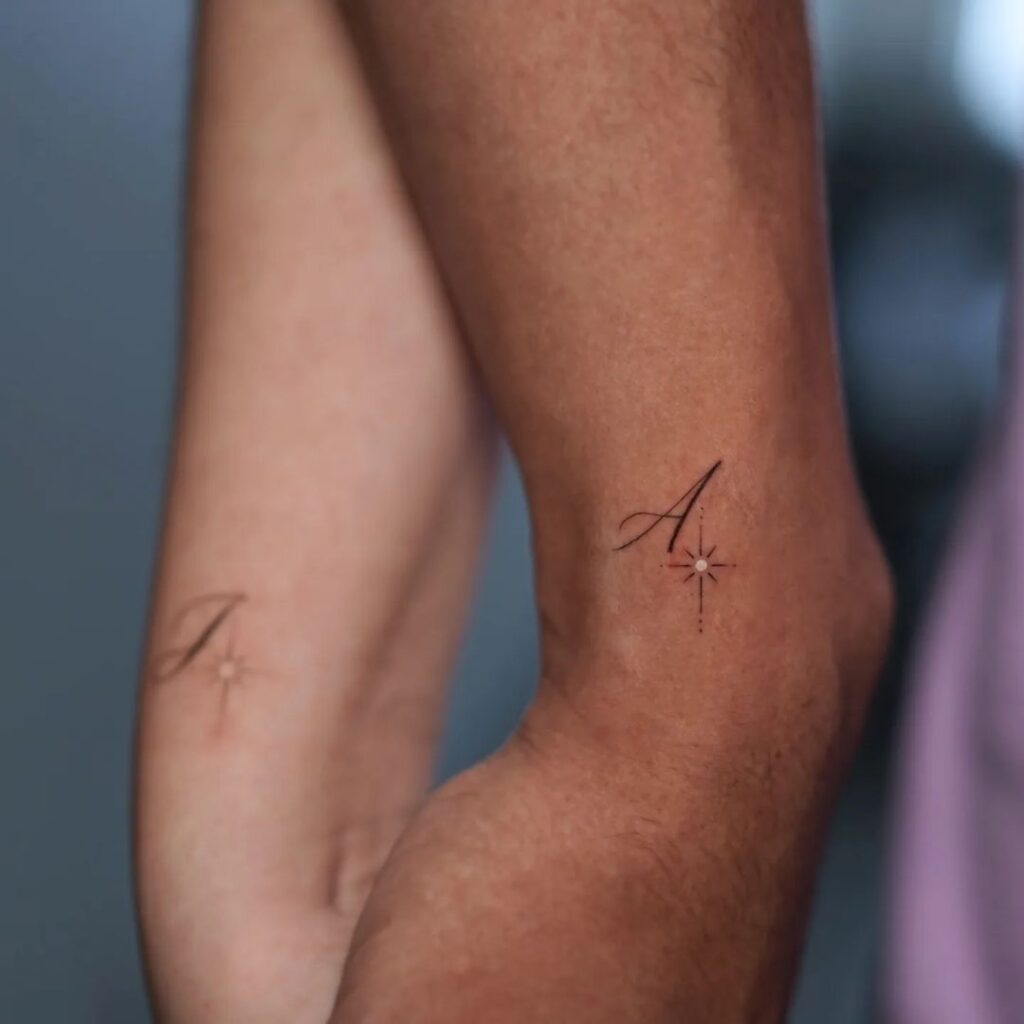 Couple Initial Tattoo