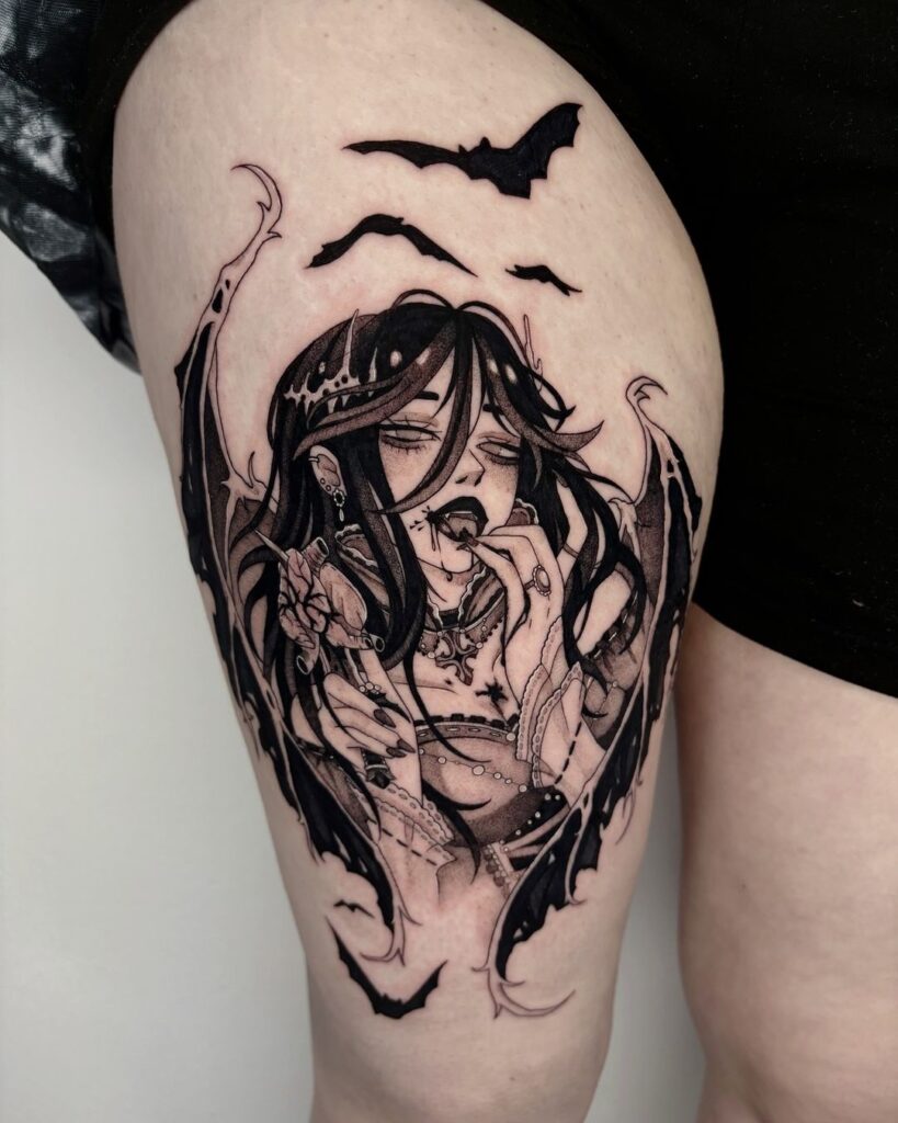 Gothic Vampire Tattoo