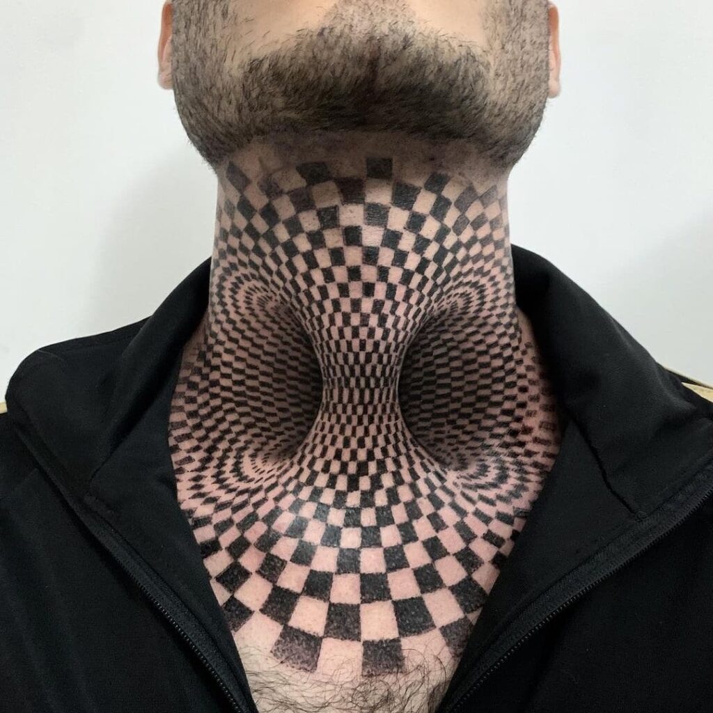 Optical Illusion Tattoo