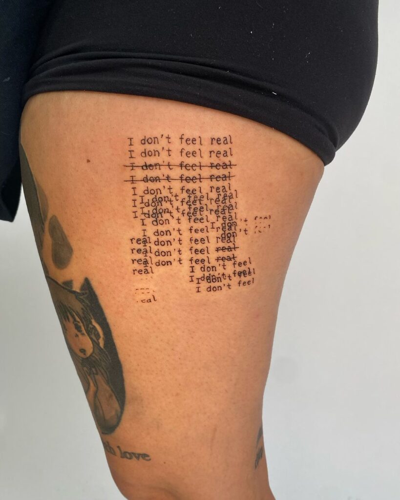 Creative Quote Tattoo