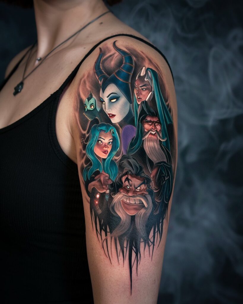  Disney Villains Dark Tattoo