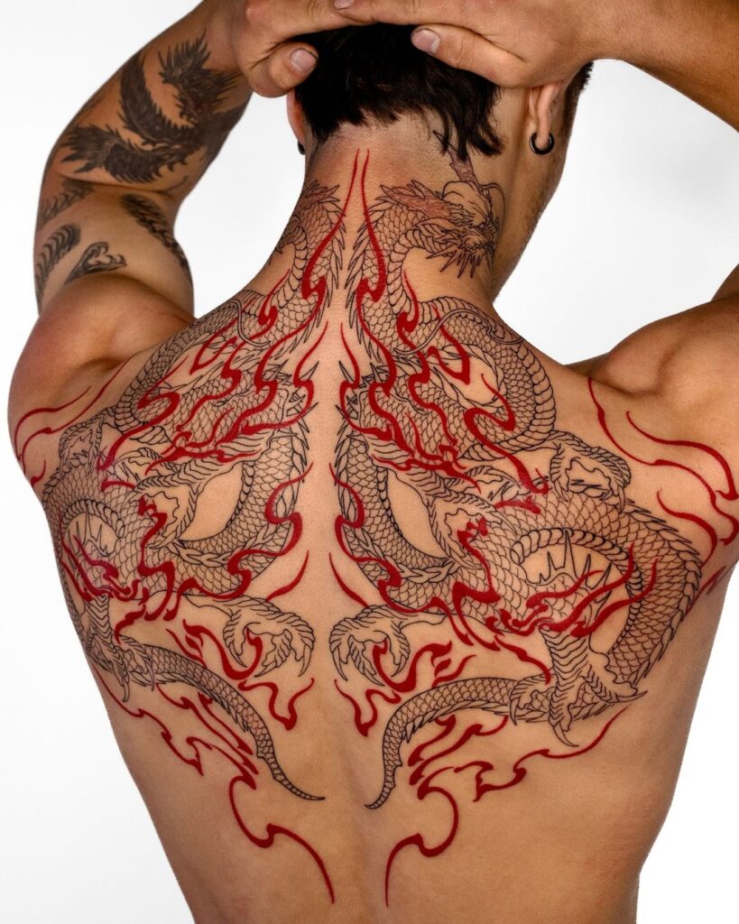 Dragon Back Tattoo