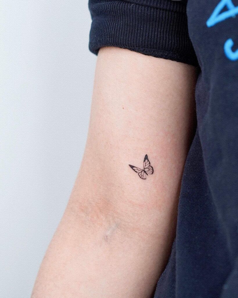 Tiny Butterfly Tattoo