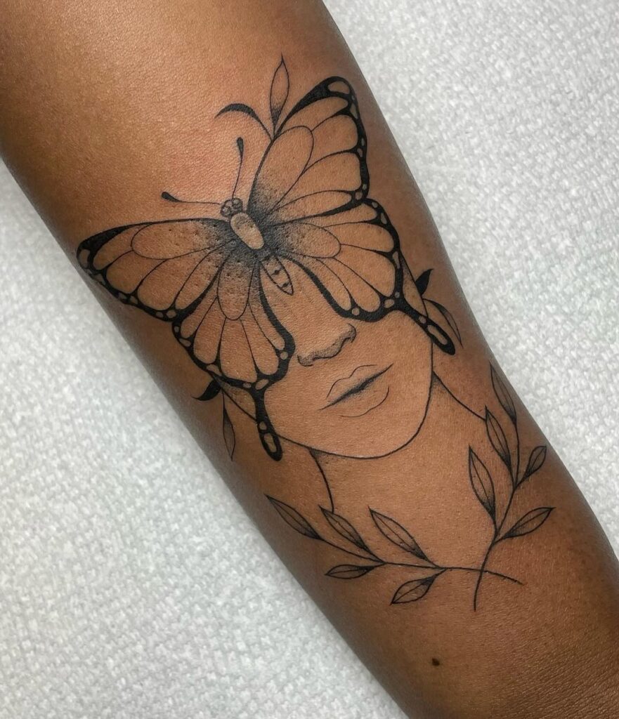 Butterfly Woman Tattoo