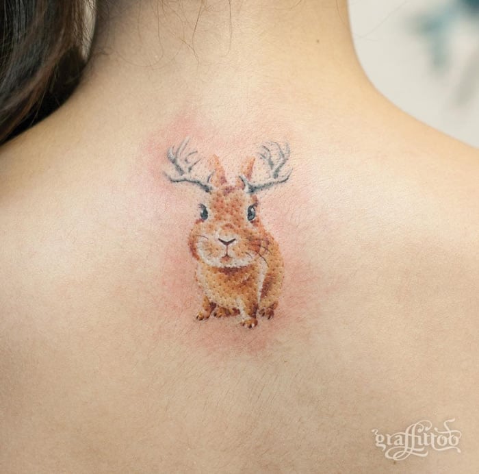 Cute neck tattoo