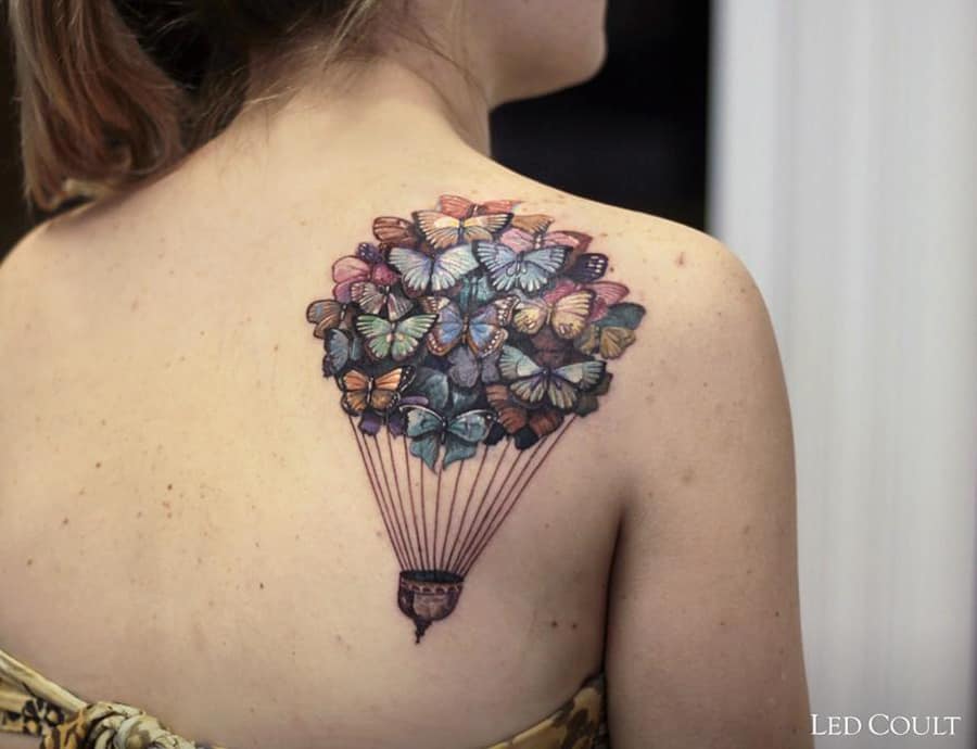 Butterflies on the shoulder