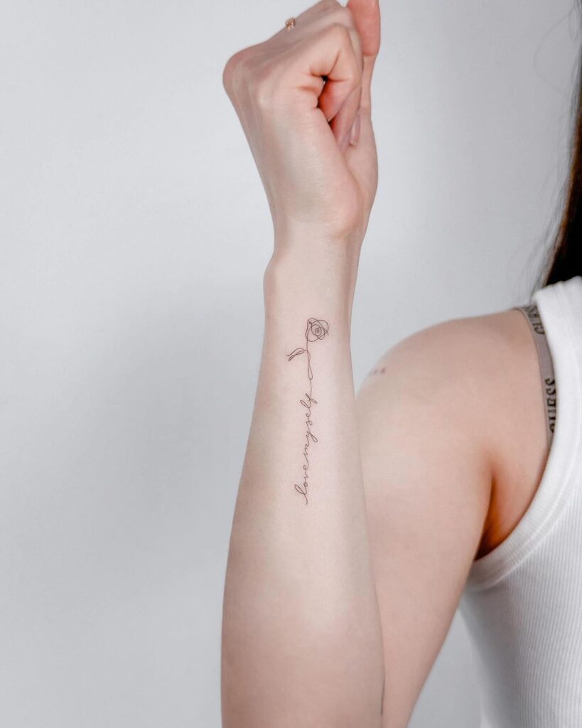 Single-Line Tattoo Design