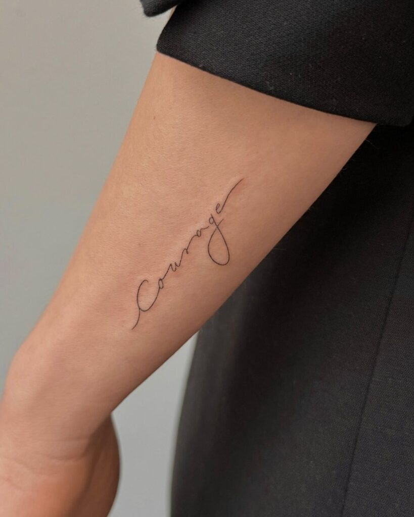 Handwriting-Inspired Tattoo Lettering