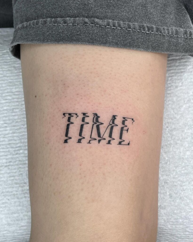Soft Focus Tattoo Lettering Style