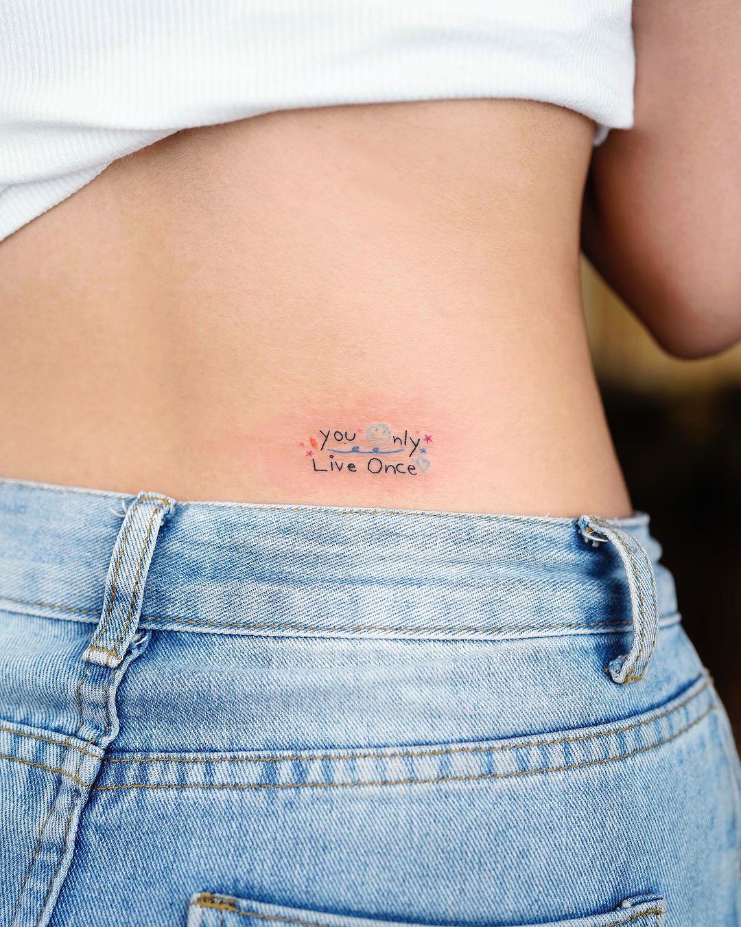 script minimalist tattoo