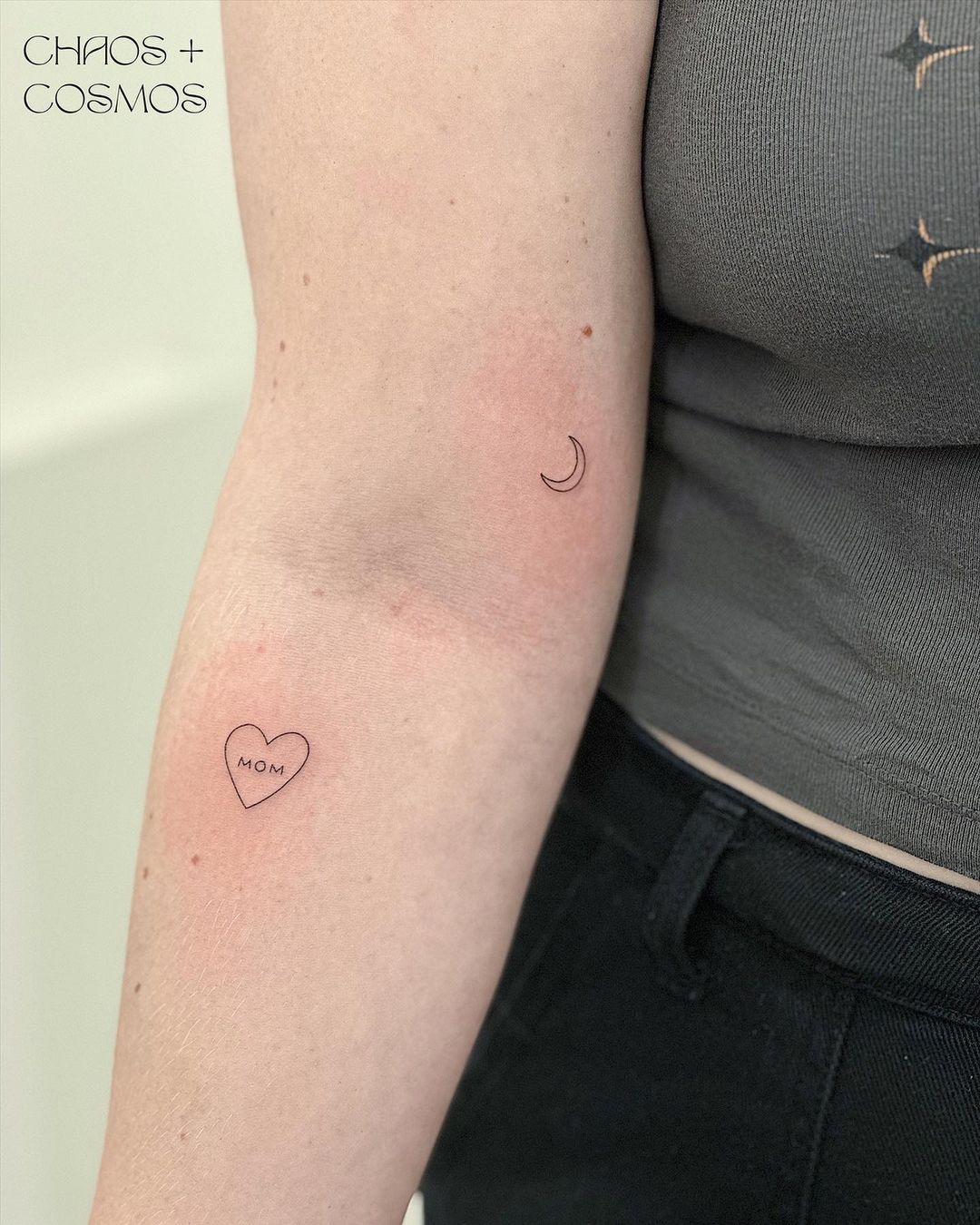 mini tattoo dedicated to mom