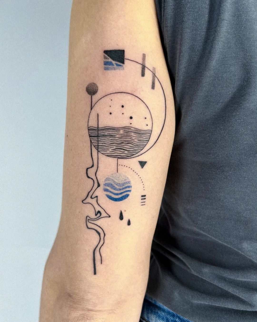 sea and water vibes tattoo