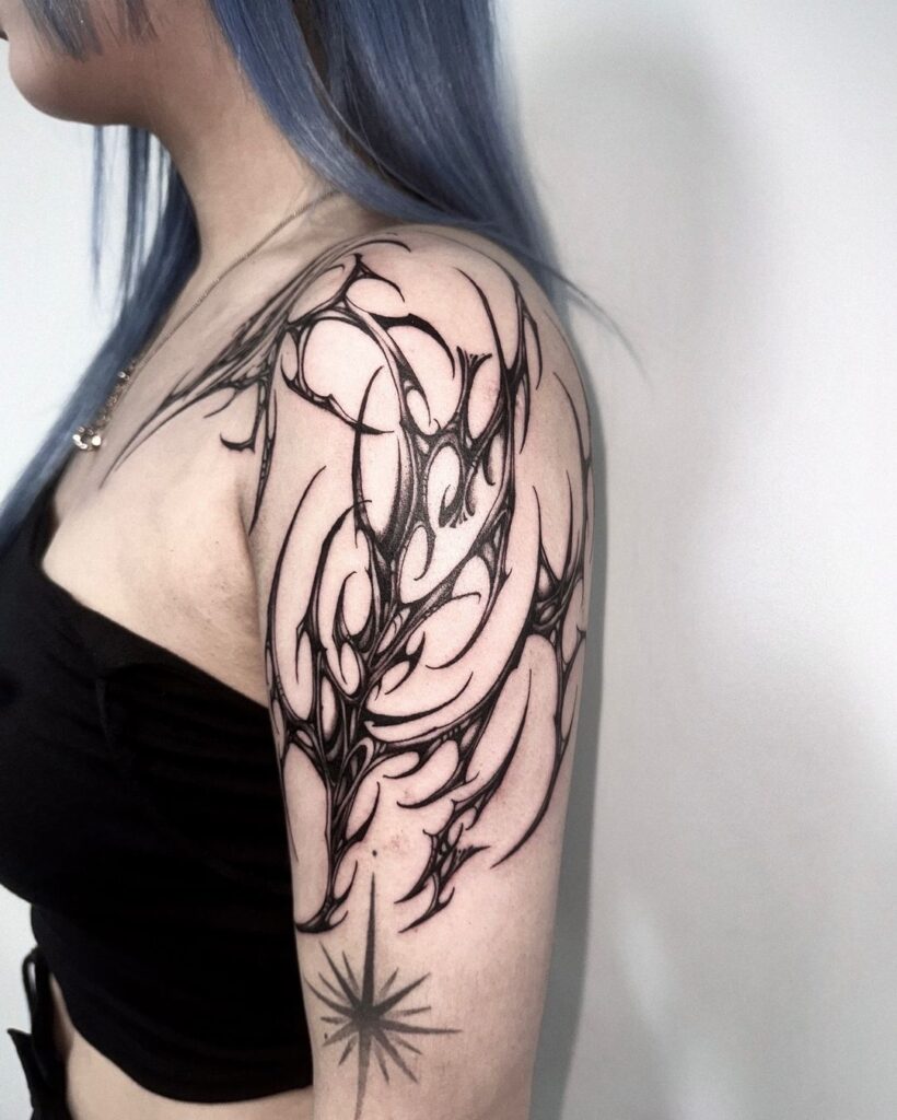 Cyber Sigilism Arm Tattoo