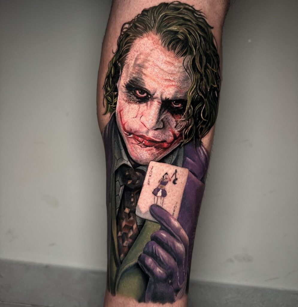 Lifelike Joker Tattoo