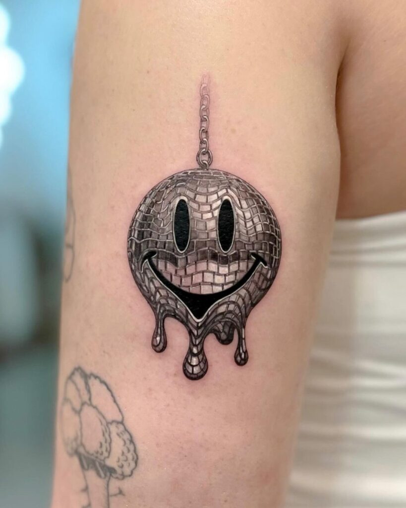 Playful Disco Ball Tattoo