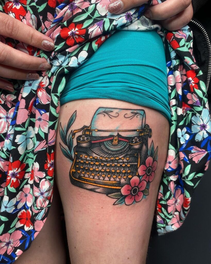 Vintage Typewriter Tattoo