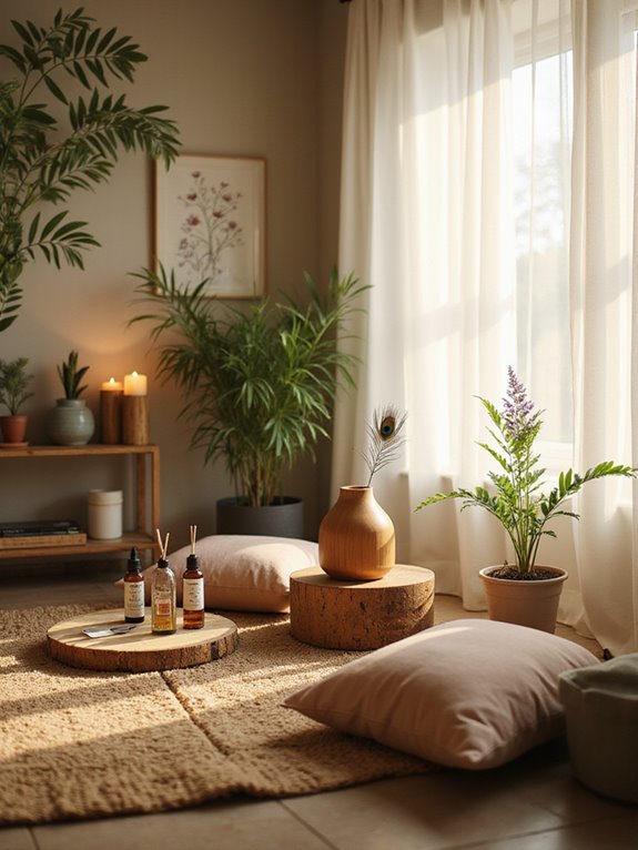 aromatherapy for calming sanctuary