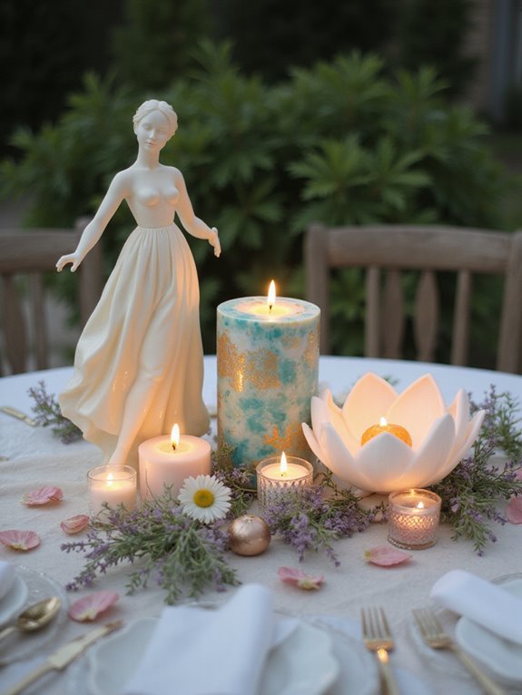 artistic sculptural candle decor