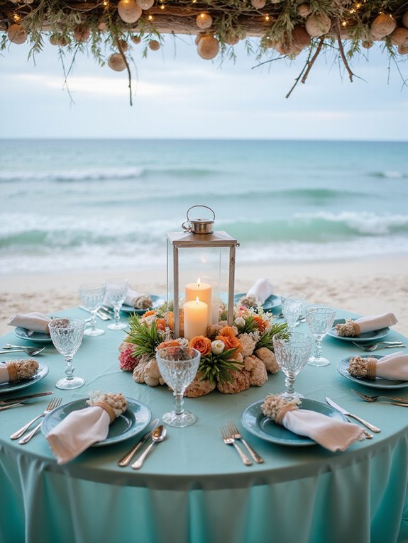 beach themed wedding decor ideas