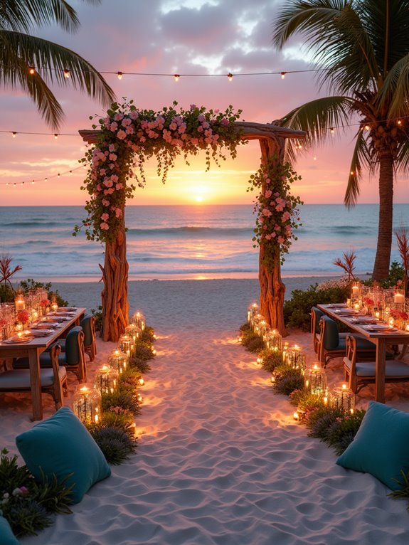 beachy wedding decor elements