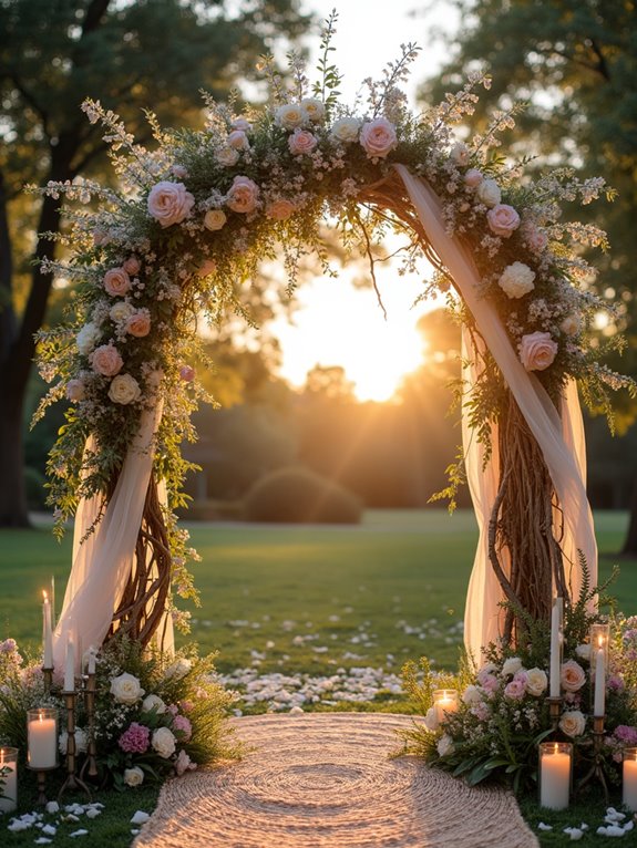 candlelit arch d cor ideas