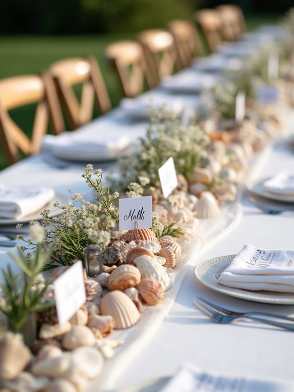 charming ocean themed table decor