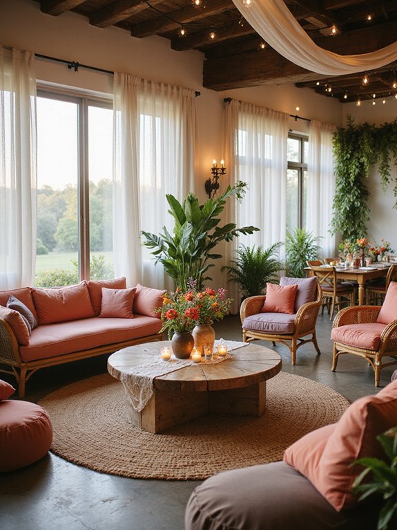 cozy inviting lounge spaces