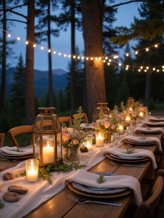 cozy lanterns enhance ambiance