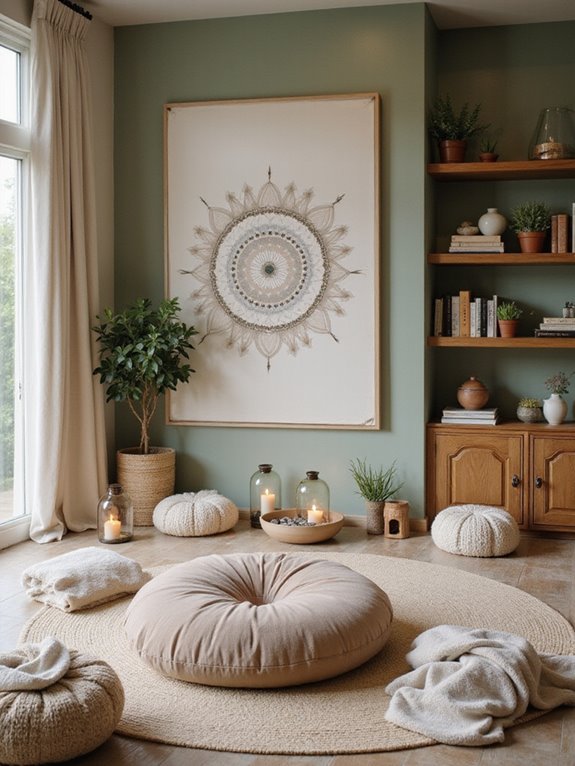 cozy meditation haven created