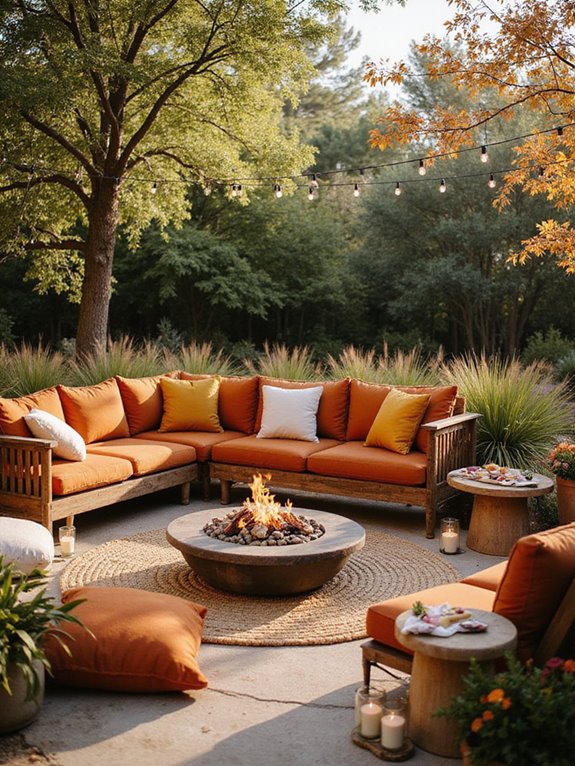 cozy outdoor lounge design