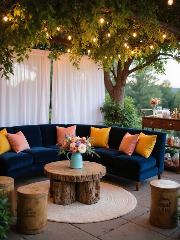 cozy outdoor lounge setups