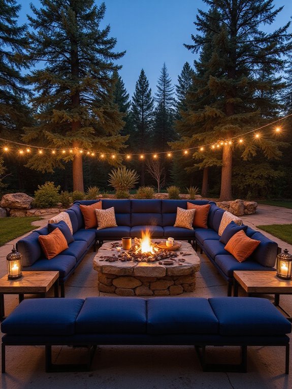 cozy sofas enhance outdoor gatherings