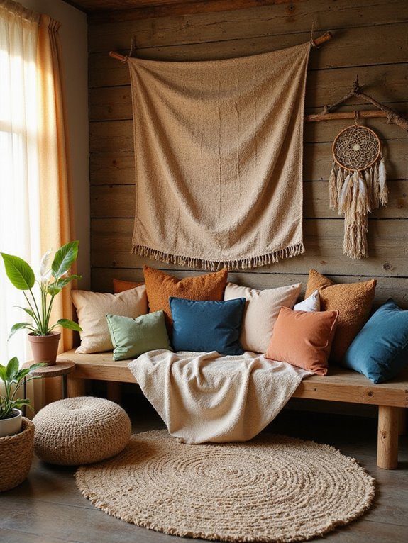 cozy textile layering sanctuary