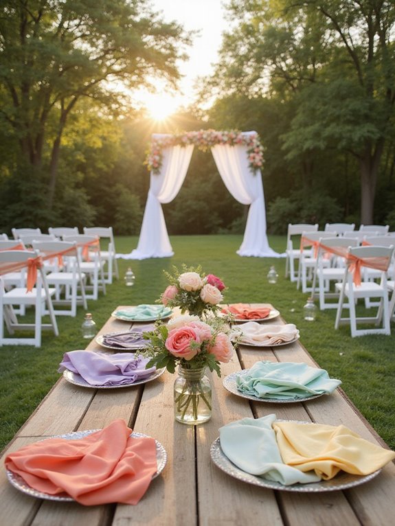 create harmonious wedding palette