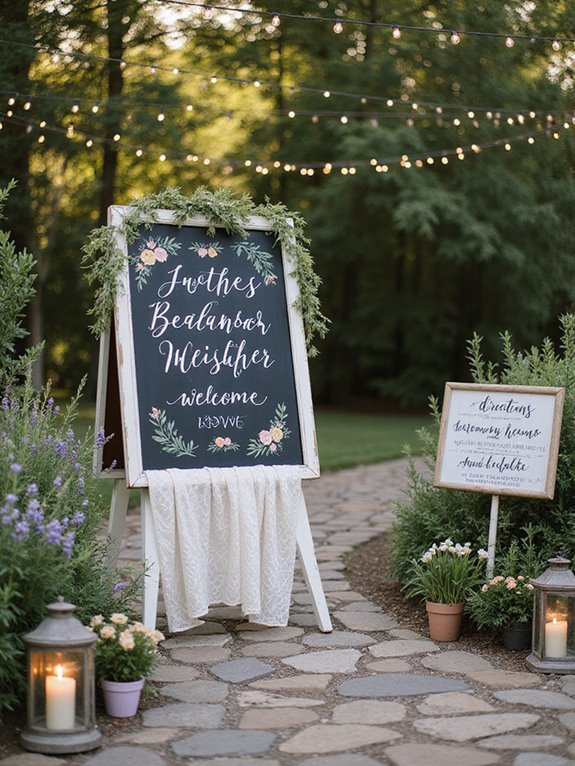 creative personalized wedding welcome