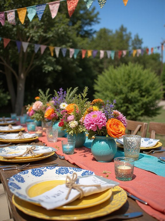 creative summer wedding accents