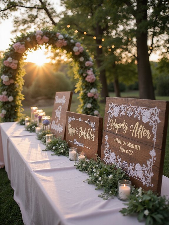 custom signs for weddings