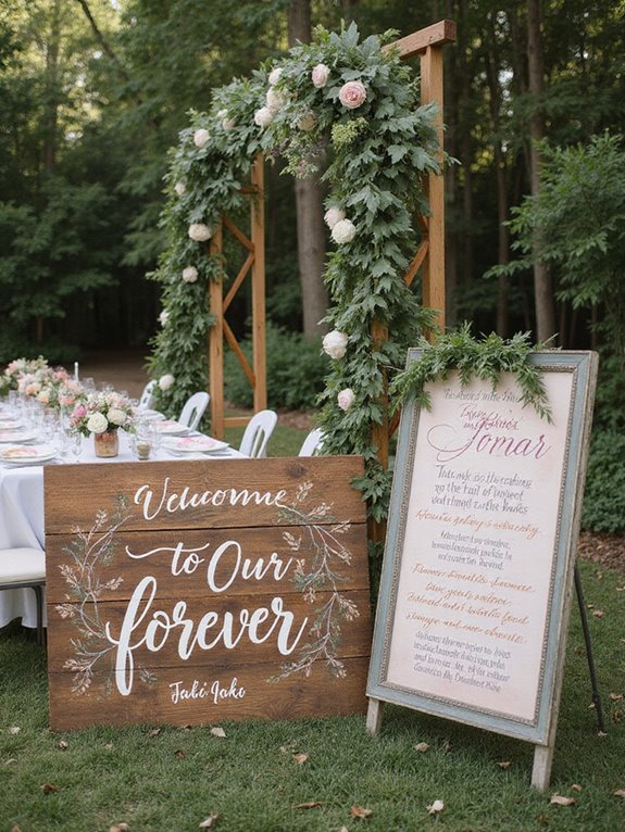 custom signs for weddings