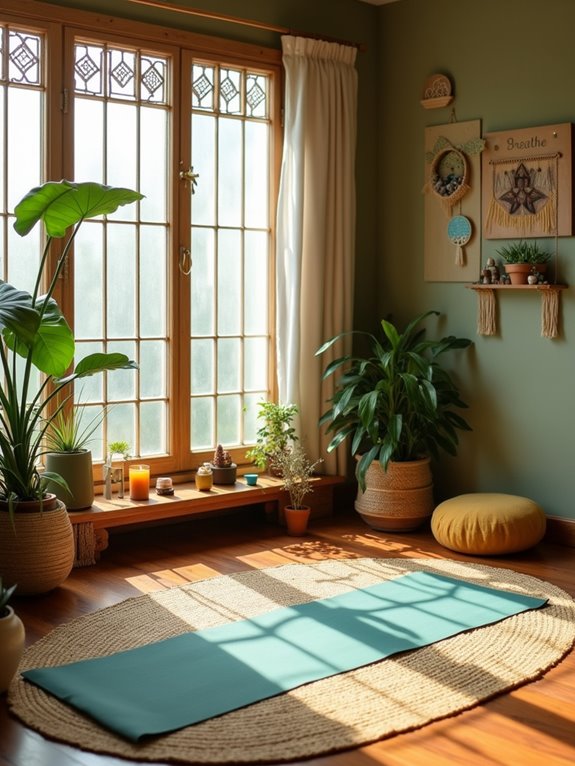 dedicated yoga space creation