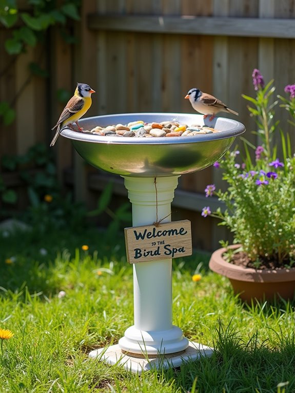 diy pvc bird bath