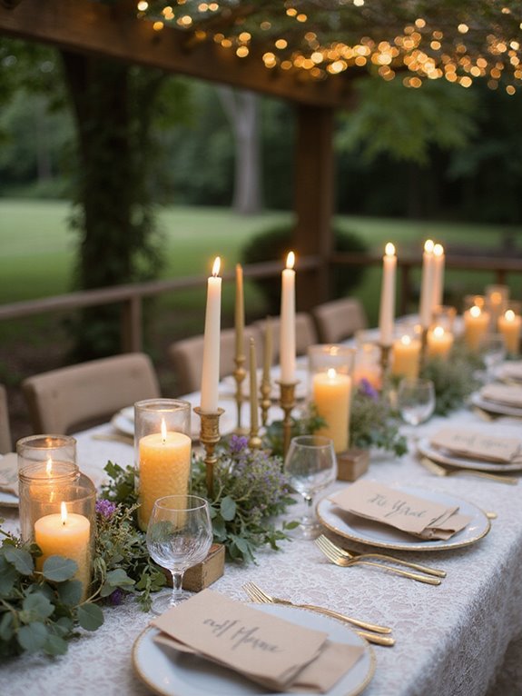 eco friendly wedding candle elegance