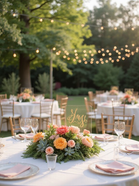 elegant acrylic and glass