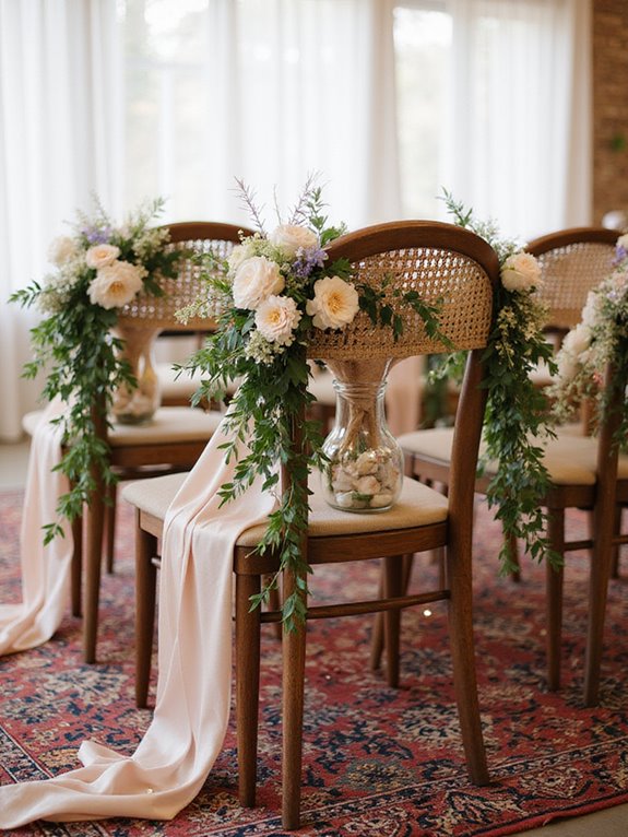 elegant chair covers and decorations