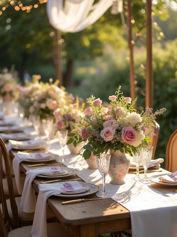 elegant garden party settings