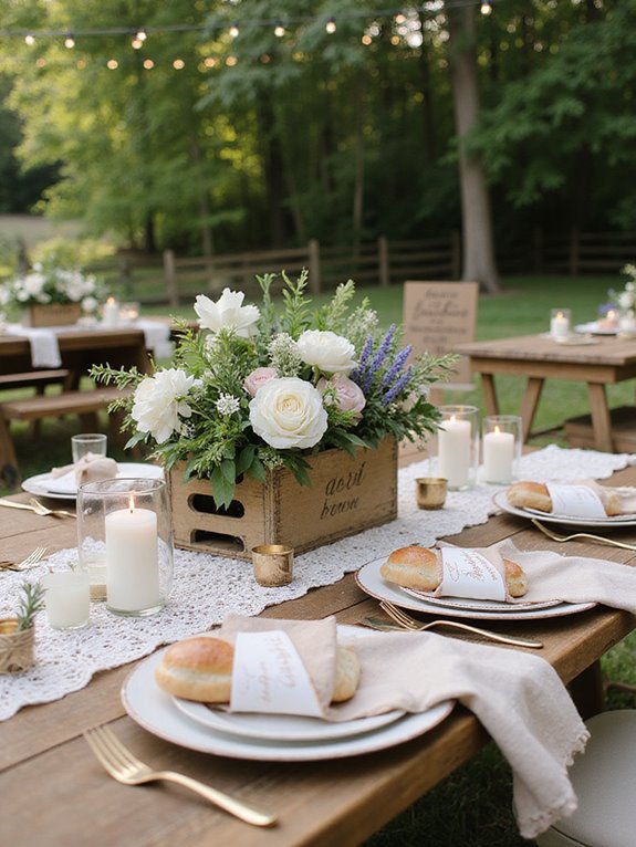 elegant handwritten wedding details