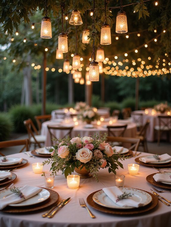 elegant hanging candle decor