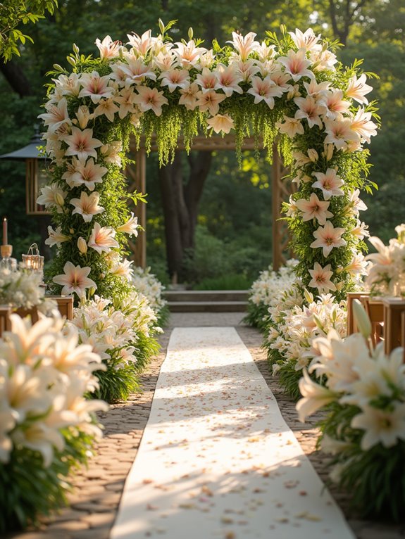 elegant lily floral arrangements