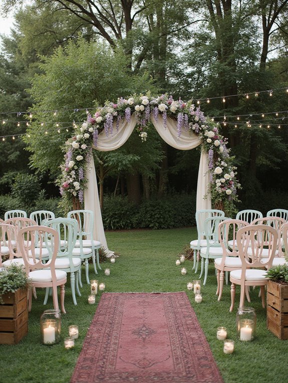 elegant rustic and luxury seating